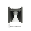 Plafon ORBIS 1 szary