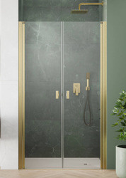 Drzwi złote szczotkowane Radaway Nes Brushed Gold DWD I 120