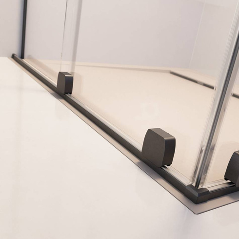Drzwi prysznicowe 100 Radaway Furo Brushed GunMetal DWJ lewe