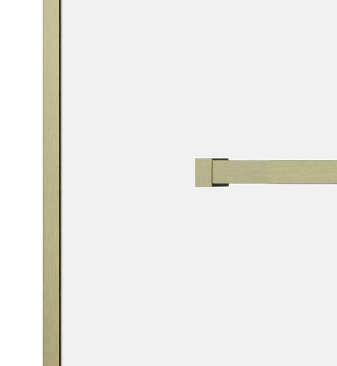 Prysznic walk-in 155 z wieszakiem złoto szczotkowane Radaway Modo New Brushed Gold II