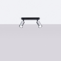 Plafon WINX 2 czarny/chrom