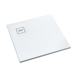 Brodzik kompozytowy Stabilsound Plus® Protos Smooth White 100x100x3,5 cm, kwadratowy