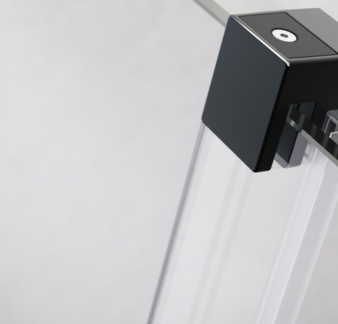 Drzwi prysznicowe czarne Radaway Furo Black DWJ 110 lewe przesuwne
