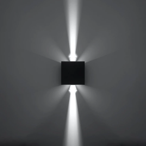 Kinkiet LUCA czarny LED IP54