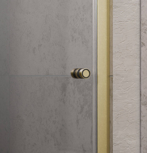Drzwi złoto szczotkowane 80 Radaway Nes Brushed Gold DWB Lewe