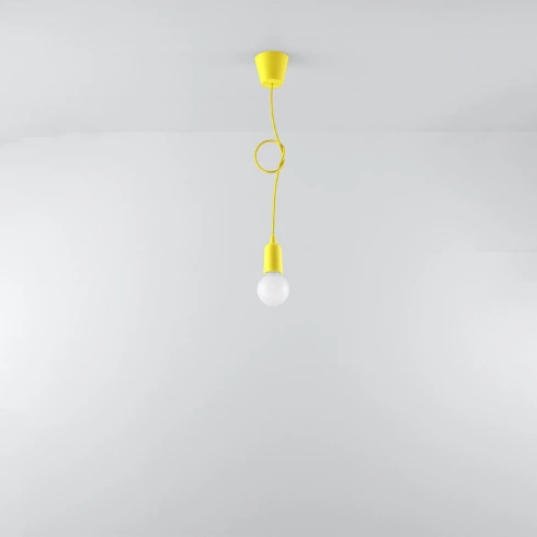 Lampa wisząca DIEGO 1 żółta