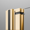 Kabina złota połysk składana Radaway Nes Gold KDD B 100x90