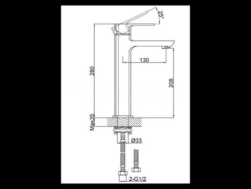 Bateria umywalkowa Kohlman Foxal QB170F
