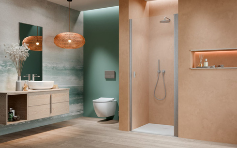 Drzwi szczotkowany nikiel Radaway Nes Brushed Nickel DWJ I 100 Prawe