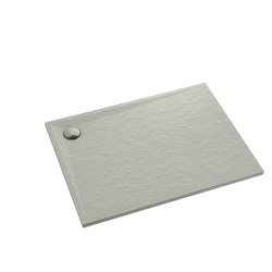 Brodzik kompozytowy Stabilsound Plus® Libra Cement Stone 80x120x3 cm, prostokątny