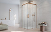 Kabina miedź szczotkowana Radaway Idea Brushed Copper KDD 90x110