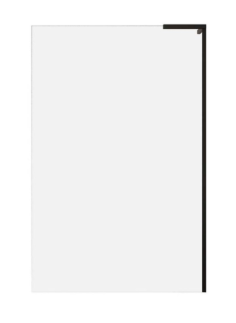 Prysznic walk-in czarny 50 Radaway Modo SL Black II 10319054-54-01R prawy