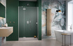 Drzwi prysznicowe nikiel Radaway Essenza Brushed Nickel DWJ 100 lewe