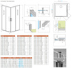 Kabina prysznicowa biała Radaway Idea White KDD 70x80 przesuwna