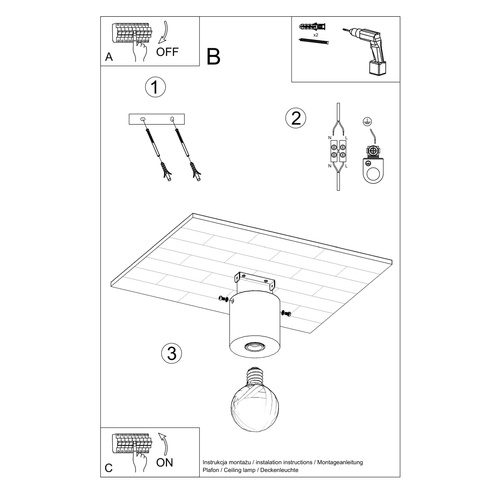 Plafon SALGADO beton