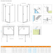 Kabina prysznicowa Radaway Almatea SE KDJ 90x90 lewa chrom