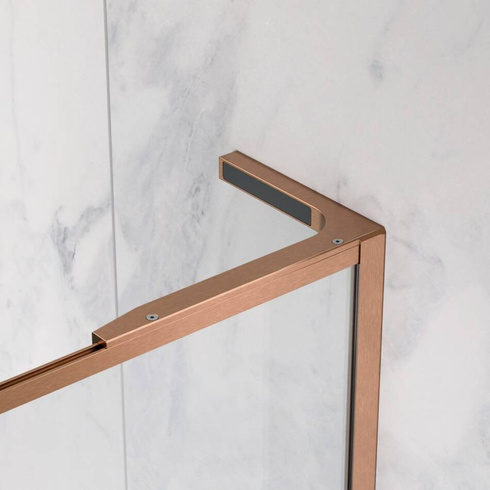 Walk-in 85 Radaway Modo F SL Brushed Copper II z ramą miedź prawa