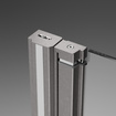 Kabina składana Radaway Nes Brushed Nickel KDD B 80x100