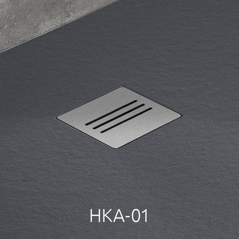 Brodzik z konglomeratu Radaway Kyntos F 100x90 antracytowy HKF10090-64