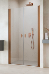 Drzwi miedź szczotkowana Radaway Nes Brushed Copper DWD I 120