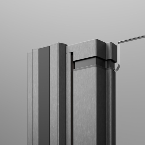 Drzwi szczotkowany gunmetal Radaway Nes Brushed GunMetal DWJ I 100 Lewe
