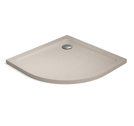 Brodzik półokrągły Radaway Doros A Stone kaszmirowy 80x80