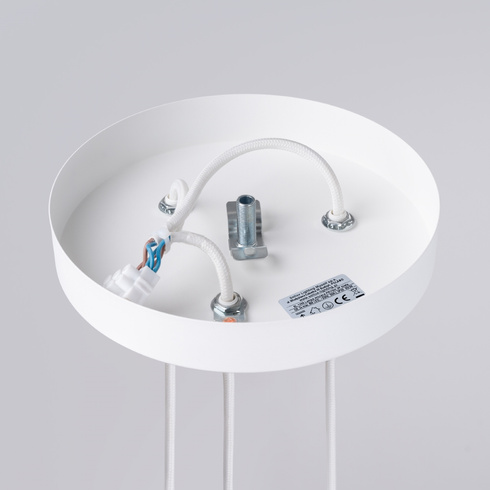 Lampa wisząca PRYSM 3P biała