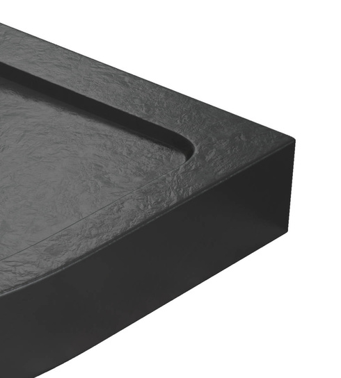 Brodzik akrylowy 140x90 Radaway Doros F Compact Stone czarny