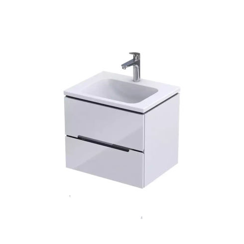 Szafka łazienkowa Oristo Silver Uni OR33-SD2S-60-1-V3 biały połysk, listwa chrom 
