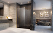 Walk-in 95 złoty ścianka Radaway Modo New Gold II 389095-09-01