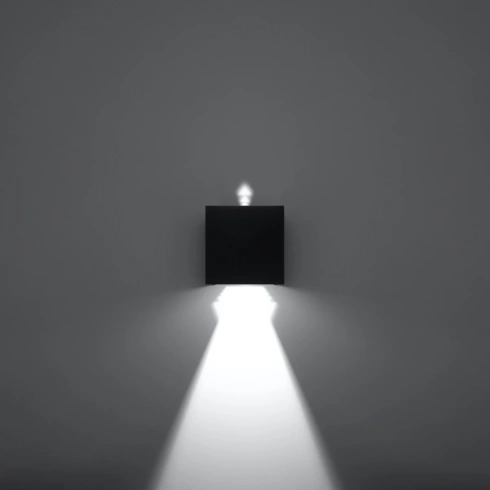 Kinkiet LUCA czarny LED IP54