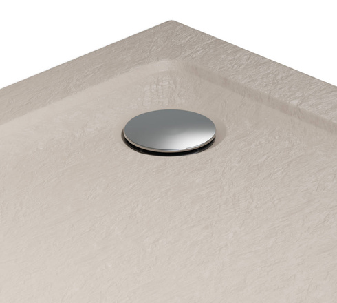 Brodzik półokrągły Radaway Doros A Compact Stone kaszmirowy 80x80