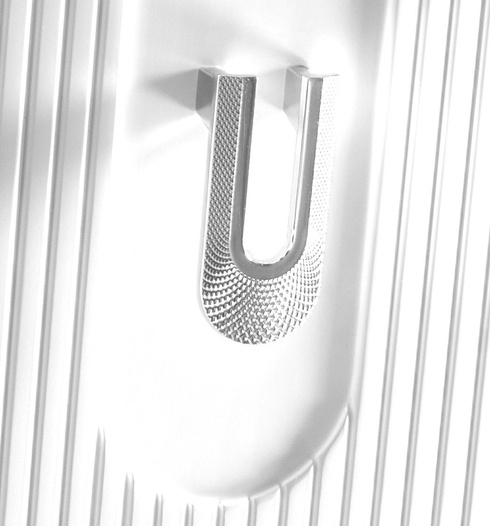 Szafka łazienkowa ryflowana Sanitti Stripes 60 biała uchwyt chrom