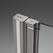 Kabina prysznicowa nikiel Radaway Nes Brushed Nickel 70x80 prawa