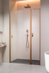 Drzwi prysznicowe Radaway Nes Brushed Copper DWJ II 80 miedź prawe