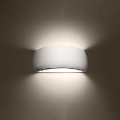 Kinkiet lakierowany PONTIUS biały połysk