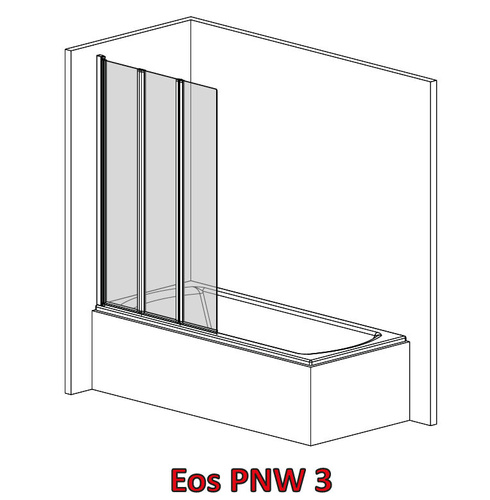 Parawan nawannowy skłdany Radaway EOS PNW3 100 cm 3 cześciowy