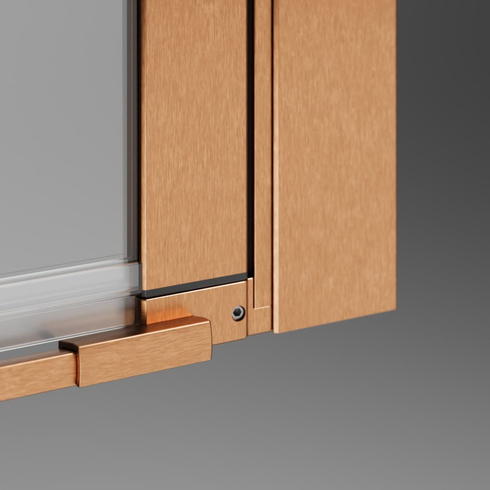 Kabina składana Radaway Nes Brushed Copper KDD B 90x90 miedź