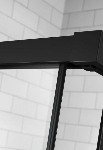 Drzwi prysznicowe 130 Radaway Idea Black DWJ Factory Lewe 387017-54-55L