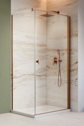 Kabina prysznicowa miedź Radaway Nes Brushed Copper KDJ I 75x80 prawa