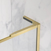 Kabina walk-in 95 Radaway Modo F SL Brushed Gold II z ramą prawa