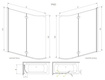 Parawan nawannowy Radaway EOS PND I 130 prawy 205202-101R