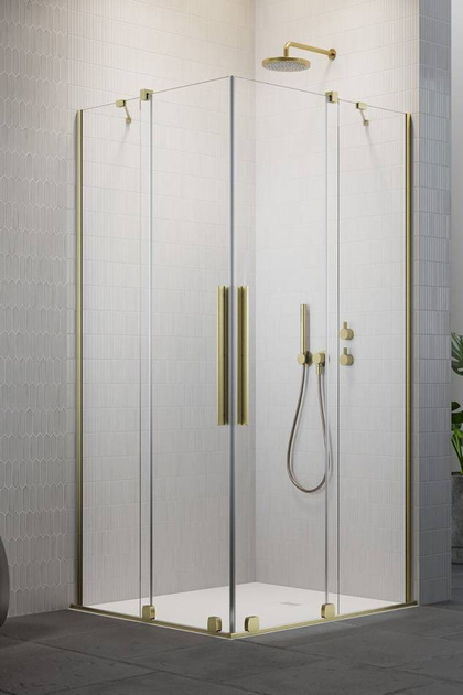 Kabina prysznicowa 100x120 złoto szczotkowane Radaway Furo Brushed Gold KDD