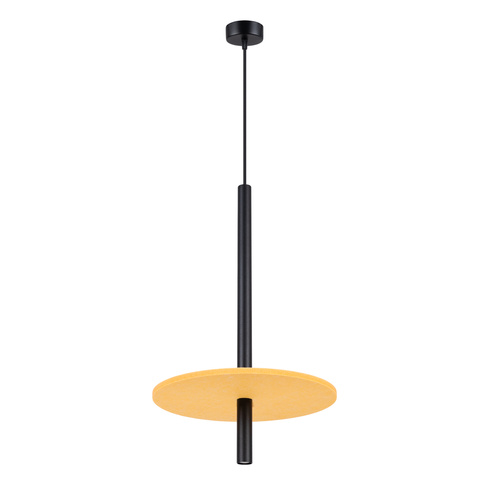 Lampa wisząca FELTRO 1 czarna/żółta