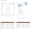Walk-in 110 Radaway Modo F SL Brushed Copper II z ramą miedź prawa