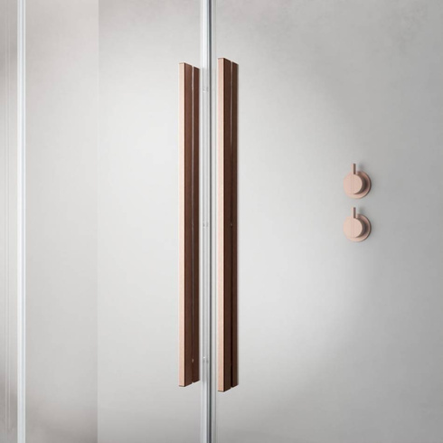 Kabina prysznicowa 100x80 miedź szczotkowana Radaway Furo Brushed Copper KDD