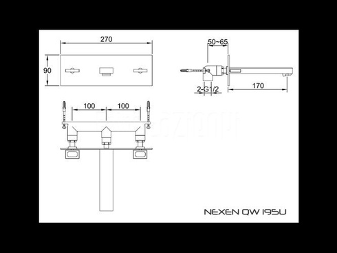 Bateria umywalkowa Kohlman Nexen QW195U
