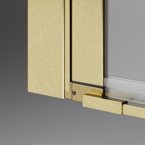 Kabina złota szczotkowana składana 90x90 Radaway Nes Brushed Gold KDD B