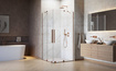 Kabina prysznicowa 110x110 miedź szczotkowana Radaway Furo Brushed Copper KDD