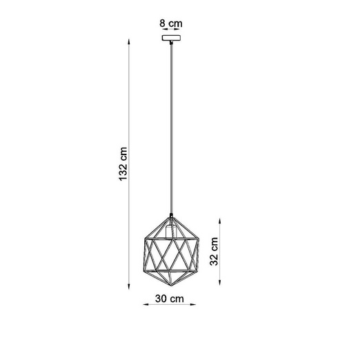 Lampa wisząca GASPARE biała
